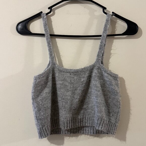 asos grey cropped cami - Picture 2 of 4